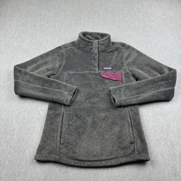 Patagonia Jackets & Blazers - Patagonia Pullover Women Small Gray Re-Tool Snap-T Fleece Outdoor Cozy Top 25443